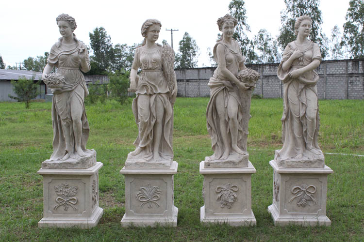 Four Seasons Statues / Roman Stone Finish (Set of 4)